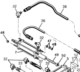 A black and white schematic drawing for Huth Bender Models 1800/1901 Parts Breakdown.