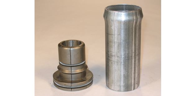 Two Ben Pearson Bead Segments are shown in silver-colored metal. The components are cylindrical tubes.