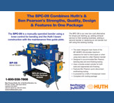 This product sell sheet preview features an image of the Ben Pearson Model BPC-09 and text about the machine.