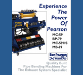 A cover photo for a Ben Pearson product catalog, featuring an image of a Ben Pearson bender and text.