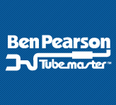 Ben Pearson logo with white text on a navy blue background.