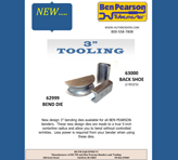 This Ben Pearson product sell sheet features an image of tooling dies and product information.